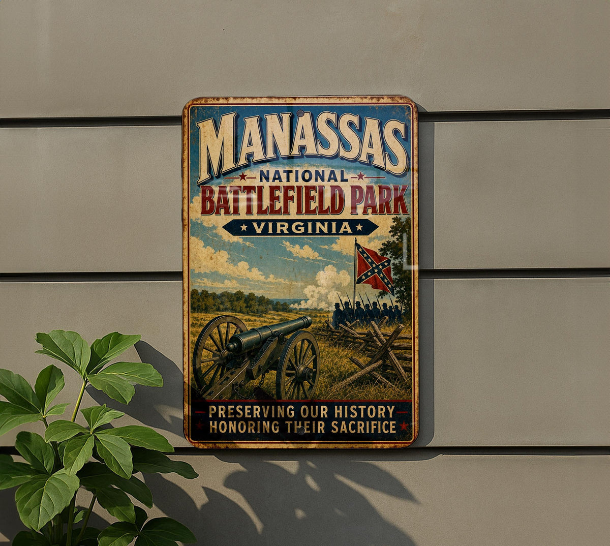 Manassas National Battlefield Park Virginia Vintage Style Metal Sign Civil War Battlefield Historic Park Decor Plaque — photo 5