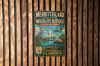 Merritt Island National Wildlife Refuge Florida Vintage Metal Sign, Wildlife Sanctuary Souvenir Sign, Florida Nature Decor — photo 2
