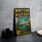 Merritt Island National Wildlife Refuge Florida Vintage Metal Sign, Wildlife Sanctuary Souvenir Sign, Florida Nature Decor — photo 4