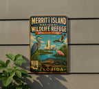 Merritt Island National Wildlife Refuge Florida Vintage Metal Sign, Wildlife Sanctuary Souvenir Sign, Florida Nature Decor — photo 5
