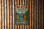 Maya Biosphere Reserve Guatemala Vintage Metal Sign, Peten Rainforest Nature Preserve Souvenir Wall Decor — photo 3