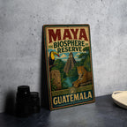 Maya Biosphere Reserve Guatemala Vintage Metal Sign, Peten Rainforest Nature Preserve Souvenir Wall Decor — photo 4