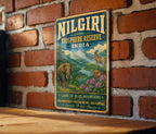 Nilgiri Biosphere Reserve India Vintage Style Metal Sign, Tamil Nadu Kerala Karnataka Wildlife Nature Reserve Decor — photo 2