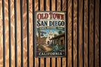 Old Town San Diego State Historic Park California Vintage Style Metal Sign, San Diego Landmark Decor, California Travel Souvenir Sign — photo 2