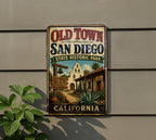 Old Town San Diego State Historic Park California Vintage Style Metal Sign, San Diego Landmark Decor, California Travel Souvenir Sign — photo 5