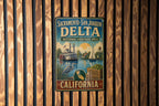 Sacramento San Joaquin Delta National Heritage Area Vintage Metal Sign California Delta Landmark Wall Decor — photo 2