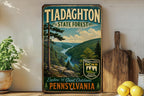 Tiadaghton State Forest Pennsylvania Vintage Style Metal Sign, Outdoor Recreation Decor, Keystone State Forest Sign — photo 1