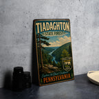 Tiadaghton State Forest Pennsylvania Vintage Style Metal Sign, Outdoor Recreation Decor, Keystone State Forest Sign — photo 4