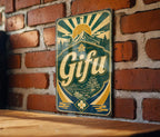 Gifu Japan Vintage Flag Metal Sign, Japanese Prefecture Wall Decor, Rustic Travel Souvenir Plaque, Home Bar Garage Sign — photo 3