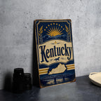 Kentucky State Flag Metal Sign, Vintage Kentucky Flag Wall Decor, Kentucky Home Bar Garage Outdoor Sign, Gift for Kentucky Fans — photo 4