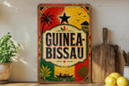 Guinea-Bissau Vintage Flag Metal Sign, Guinea Bissau Flag Wall Decor, Rustic Country Flag Plaque, African Nation Sign — photo 3