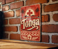 Vintage Tonga Flag Metal Sign, Kingdom of Tonga Wall Decor, Island Nation Flag Plaque, Tongan Gift, Home Bar Garage Sign — photo 1