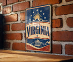 Virginia State Flag Metal Sign, Vintage Virginia Wall Decor, Rustic Home Bar Garage Man Cave Sign, Virginia Souvenir Gift — photo 2