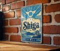 Shiga Prefecture Japan Vintage Flag Metal Sign, Shiga Region Wall Decor, Japanese Prefecture Sign, Gift for Japan Lovers — photo 1