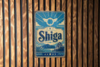 Shiga Prefecture Japan Vintage Flag Metal Sign, Shiga Region Wall Decor, Japanese Prefecture Sign, Gift for Japan Lovers — photo 3