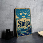 Shiga Prefecture Japan Vintage Flag Metal Sign, Shiga Region Wall Decor, Japanese Prefecture Sign, Gift for Japan Lovers — photo 4
