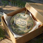 Audra State Park West Virginia Watercolor Ceramic Ornament, WV State Park Souvenir, Nature Travel Keepsake Gift — photo 8