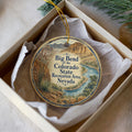 Big Bend of the Colorado State Recreation Area Nevada Watercolor Ceramic Ornament, Nevada State Park Souvenir Gift — photo 1