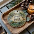 Bennett Spring State Park Missouri Watercolor Ceramic Ornament, Ozarks State Park Souvenir, Fishing & Trout Stream Keepsake — photo 1
