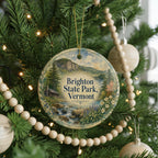 Brighton State Park Vermont Watercolor Ceramic Ornament, Northeast Kingdom VT Nature Souvenir, Lake & Forest Keepsake Gift — photo 6