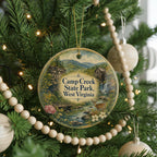 Camp Creek State Park West Virginia Watercolor Ceramic Ornament, WV State Park Souvenir, Camp Creek Keepsake Gift — photo 6