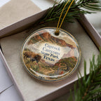 Caprock Canyons State Park Texas Watercolor Ceramic Ornament, Scenic Canyon Landscape Souvenir Gift, Travel Keepsake Decor — photo 3