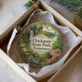 Chickasaw State Park Tennessee Ceramic Ornament, Watercolor State Park Souvenir, Tennessee Travel Keepsake, Park Landmark Gift — photo 1
