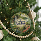 Chickasaw State Park Tennessee Ceramic Ornament, Watercolor State Park Souvenir, Tennessee Travel Keepsake, Park Landmark Gift — photo 6