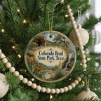 Colorado Bend State Park Texas Ceramic Ornament, Watercolor Park Landscape Souvenir, Travel Keepsake Gift, Texas State Park Decor — photo 6