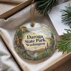 Daroga State Park Washington Watercolor Ceramic Ornament, Lake Chelan State Park Souvenir, Travel Keepsake Gift — photo 4
