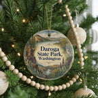 Daroga State Park Washington Watercolor Ceramic Ornament, Lake Chelan State Park Souvenir, Travel Keepsake Gift — photo 6
