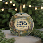 Daroga State Park Washington Watercolor Ceramic Ornament, Lake Chelan State Park Souvenir, Travel Keepsake Gift — photo 7