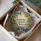 Daingerfield State Park Texas Ceramic Ornament, Watercolor Park Souvenir, Texas State Park Keepsake, Travel Gift — photo 3