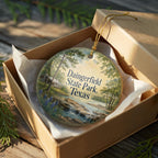 Daingerfield State Park Texas Ceramic Ornament, Watercolor Park Souvenir, Texas State Park Keepsake, Travel Gift — photo 8