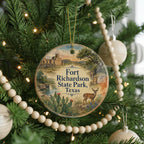 Fort Richardson State Park Texas Watercolor Ceramic Ornament, Fort Richardson Historic Site Souvenir Gift, Jacksboro TX Keepsake — photo 6