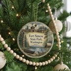 Fort Simcoe State Park Washington Watercolor Ceramic Ornament, Historic Park Souvenir, Pacific Northwest Travel Keepsake — photo 6