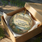 Ganondagan State Historic Site New York Watercolor Ceramic Ornament, Rochester NY Landmark Souvenir Gift, Travel Keepsake Decor — photo 8