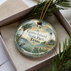 Goose Island State Park Texas Ceramic Ornament, Watercolor Park Souvenir, Coastal Texas Travel Keepsake, Nature Landmark Gift — photo 2
