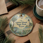 Goose Island State Park Texas Ceramic Ornament, Watercolor Park Souvenir, Coastal Texas Travel Keepsake, Nature Landmark Gift — photo 5