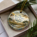 Watercolor Great Plains State Park Oklahoma Ceramic Ornament, State Park Souvenir, Travel Keepsake, Oklahoma Gift — photo 2