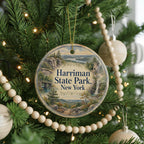 Harriman State Park New York Watercolor Ceramic Ornament, Hudson Valley Nature Souvenir, Hiking Trail Keepsake Gift — photo 6