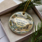 Kershaw Ryan State Park Nevada Watercolor Ceramic Ornament, State Park Souvenir, Nevada Travel Keepsake Gift — photo 2