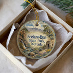 Kershaw Ryan State Park Nevada Watercolor Ceramic Ornament, State Park Souvenir, Nevada Travel Keepsake Gift — photo 3