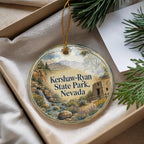 Kershaw Ryan State Park Nevada Watercolor Ceramic Ornament, State Park Souvenir, Nevada Travel Keepsake Gift — photo 4