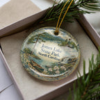 Jones Lake State Park North Carolina Watercolor Ceramic Ornament, NC State Park Souvenir, Travel Keepsake Gift — photo 3