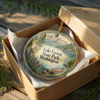 Lake Easton State Park Washington Ceramic Ornament, Watercolor Park Souvenir, Scenic Lake & Forest Vacation Keepsake Decoration — photo 8
