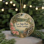 Lee State Park South Carolina Watercolor Ceramic Ornament, Scenic State Park Souvenir, Nature Travel Keepsake Gift — photo 7