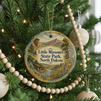 Watercolor Little Missouri State Park North Dakota Ceramic Ornament, North Dakota State Park Souvenir, Travel Keepsake Gift — photo 6