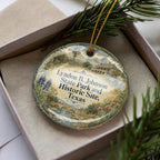 Watercolor Lyndon B. Johnson State Park and Historic Site Texas Ceramic Ornament, LBJ Ranch Texas Souvenir Gift — photo 2