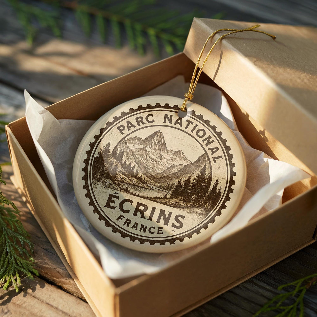Milan Hill State Park New Hampshire Watercolor Ceramic Ornament, White Mountains Scenic Souvenir Gift, NH Nature Keepsake — photo 8